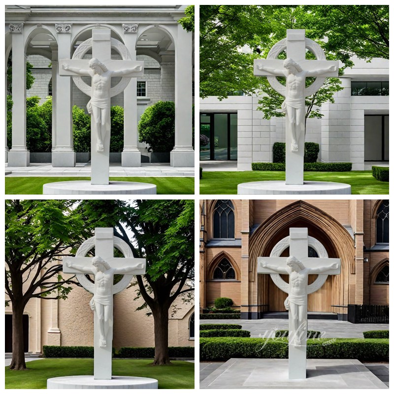 Marble Jesus Crucifix Statue Application Scenes