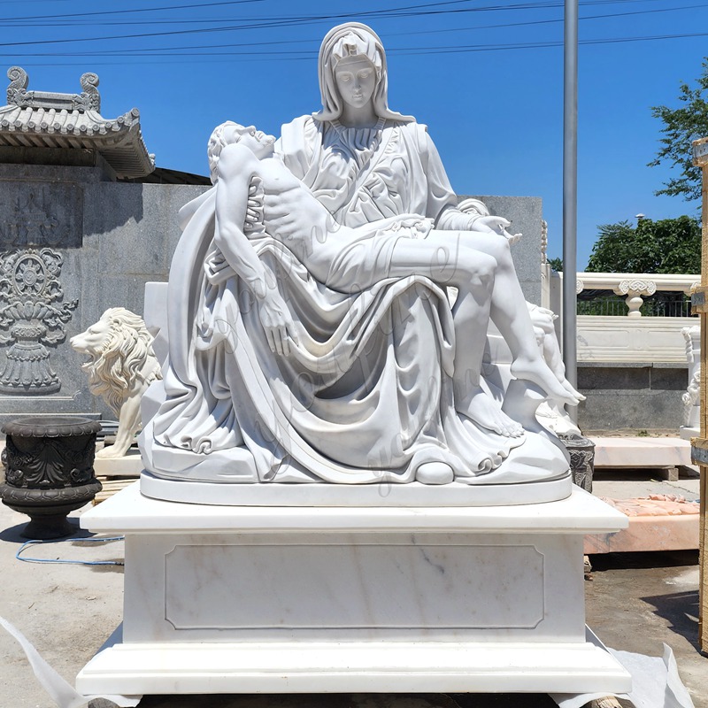 marble pieta statue