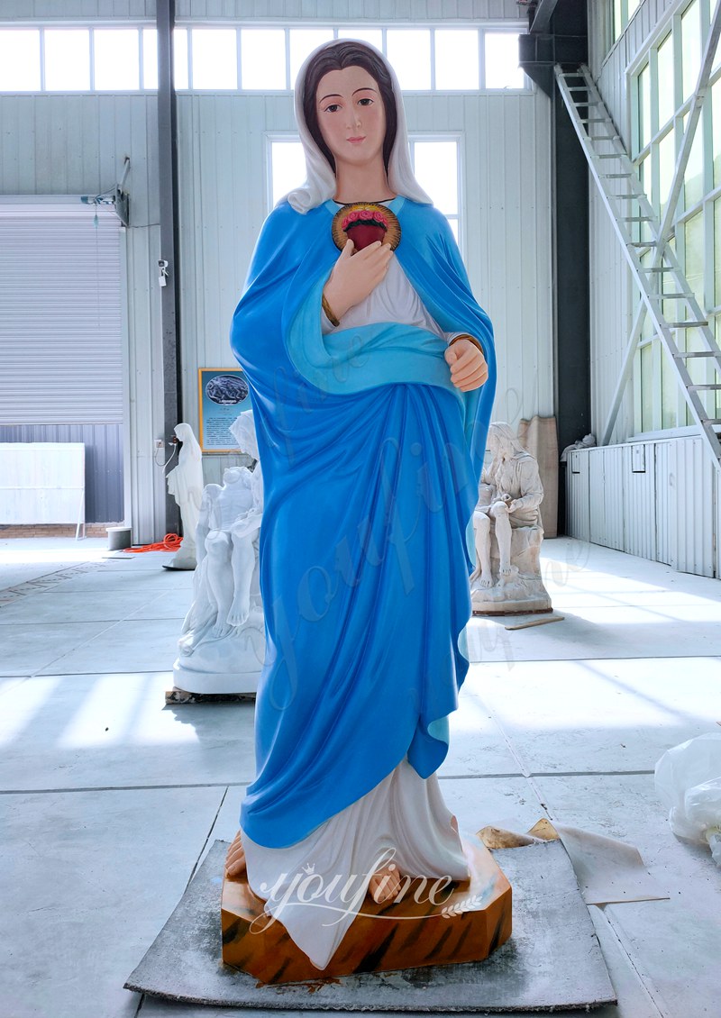 Hand-painted mary statue