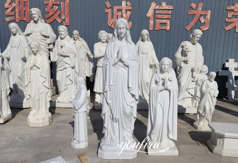 Marble Mother Mary Statue