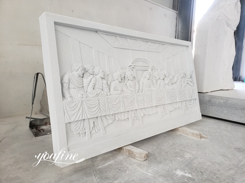 Marble Relief Last Supper Sculpture