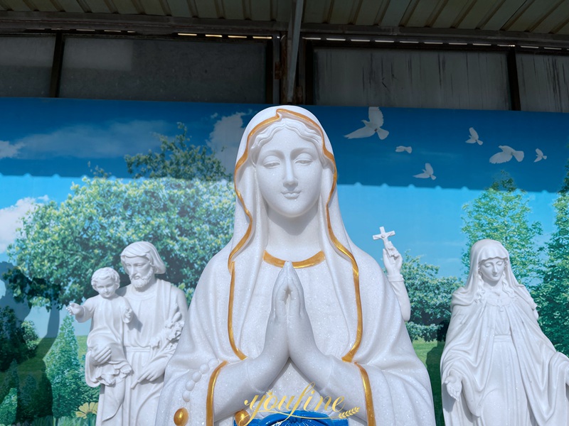 Our Lady of Lourdes Garden Statue details