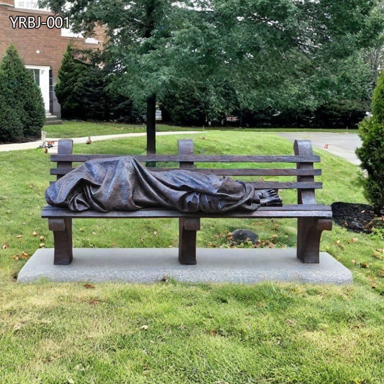 bronze homeless Jesus statue for sale