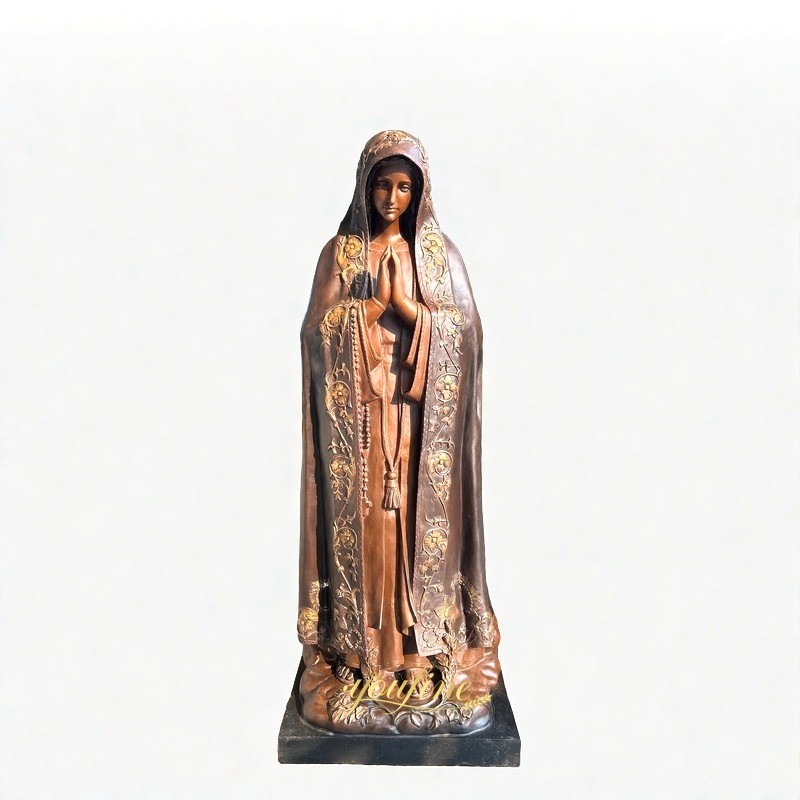 bronze original our lady of fatima sculpture