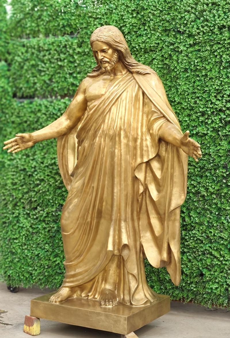 Bronze Jesus Open Arms Statue