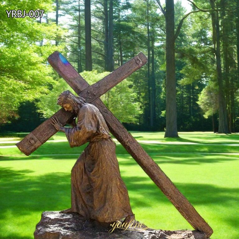 Life Size Jesus Carrying the Cross Statue