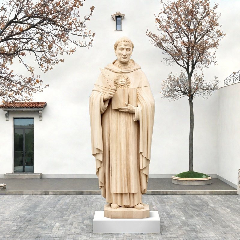 Lifesize Thomas Aquinas Statue