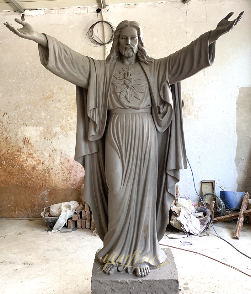 jesus sculpture clay model